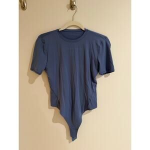 Lululemon Wundermost Ulta-Soft Nulu Short-Sleeve Crew Thong Bodysuit